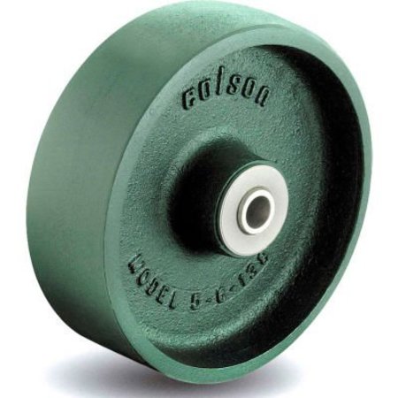COLSON Colson® 2 Series Wheel 5.00005.139 WS - 5 x 2 Cast Iron 1/2 Straight Roller Bearing - Green 5.00005.139 WS